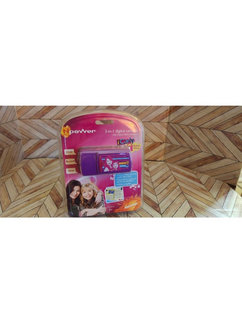 New Npower Nickelodeon Purple iCarly 3-n-1 Digital Camera Digital Diary